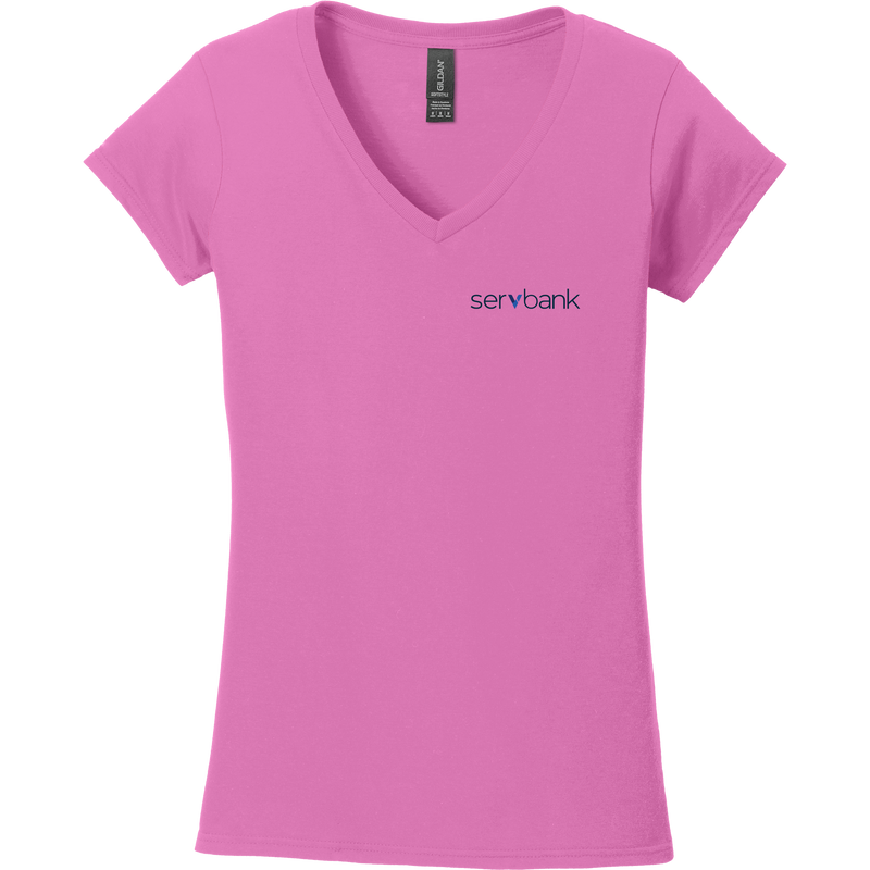 Servbank Softstyle Ladies Fit V-Neck T-Shirt
