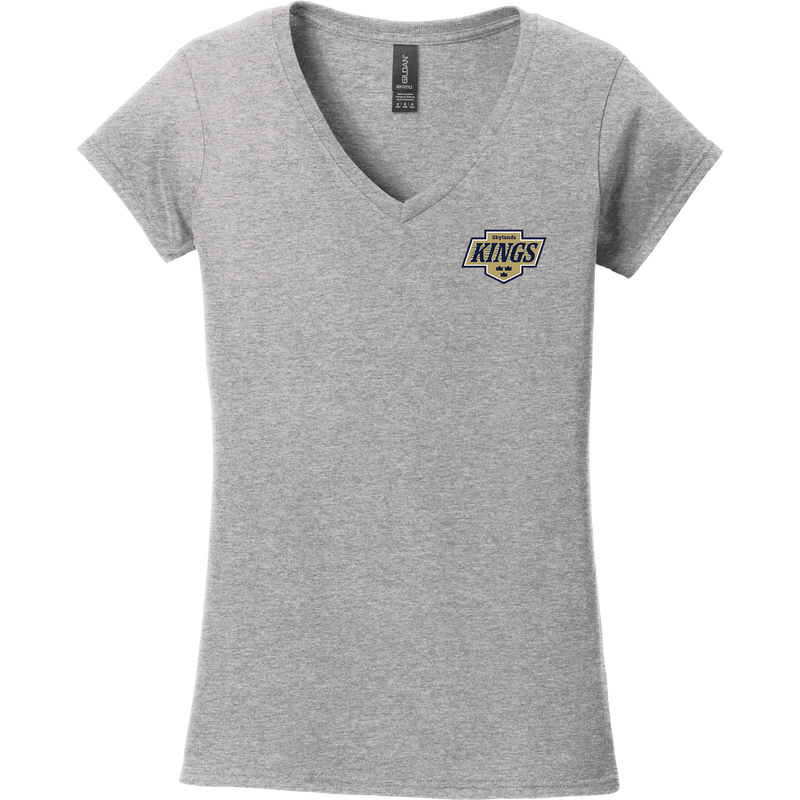 Skylands Kings Softstyle Ladies Fit V-Neck T-Shirt
