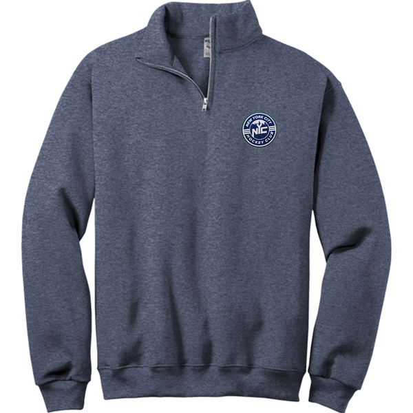NYC Hockey Club NuBlend 1/4-Zip Cadet Collar Sweatshirt