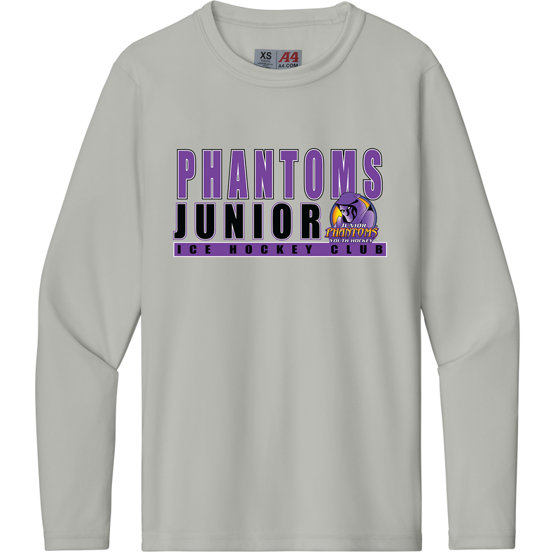 Jr. Phantoms Youth Cooling Performance Long Sleeve Tee