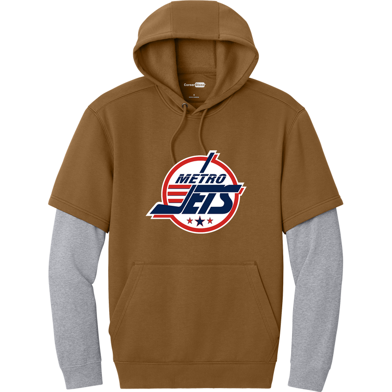 Metro Jets Tough Fleece Layered Hoodie