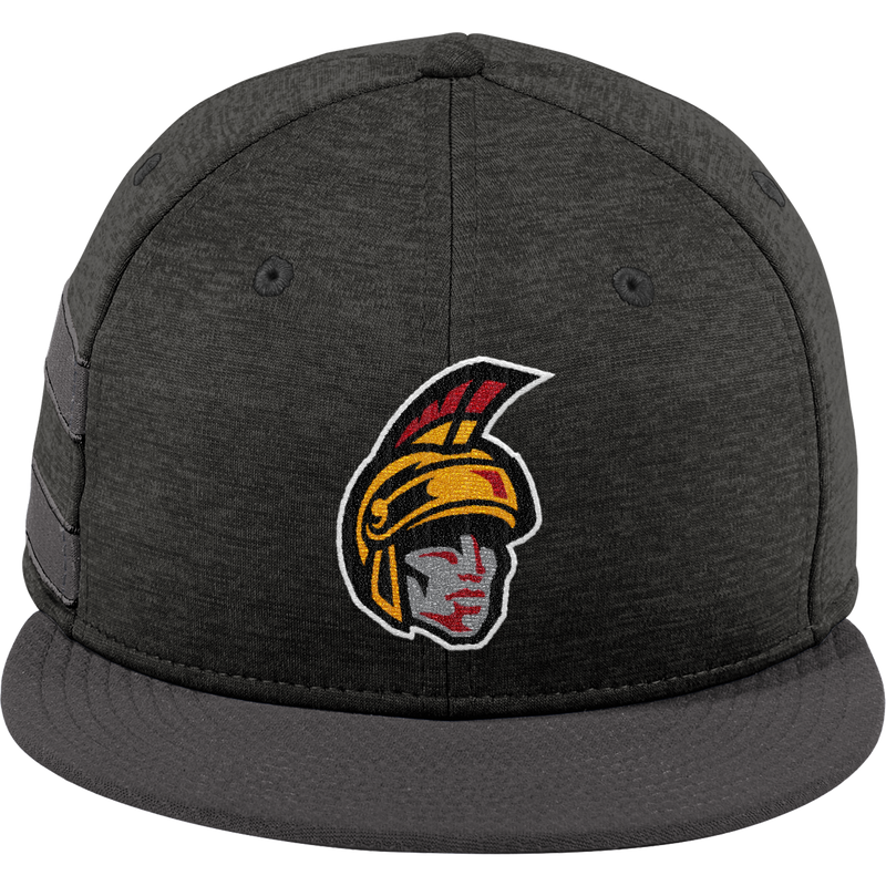 Seacoast Spartans (SPA) New Era Shadow Heather Striped Flat Bill Snapback Cap