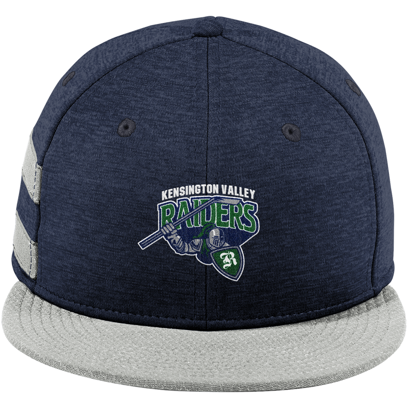 Kensington Valley Raiders New Era Shadow Heather Striped Flat Bill Snapback Cap