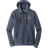 Jr. Mounties New Era Tri-Blend Fleece Full-Zip Hoodie