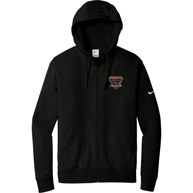 Biggby Bombers Nike Club Fleece Sleeve Swoosh Full-Zip Hoodie