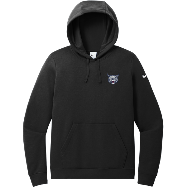 CT Bobcats Nike Women's Club Fleece Sleeve Swoosh Pullover Hoodie