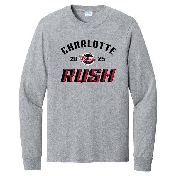 Charlotte Rush Youth Long Sleeve Core Cotton Tee