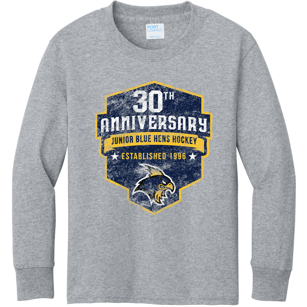 Delaware Jr. Blue Hens Youth Long Sleeve Core Cotton Tee