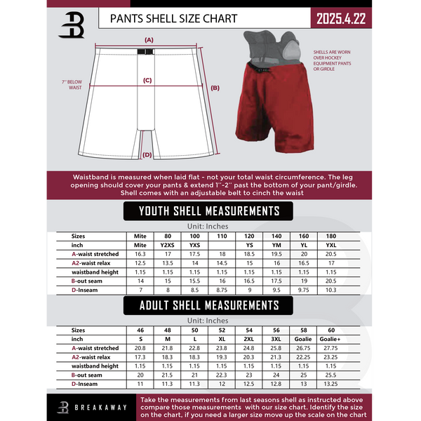 Jr. Mounties Youth Hybrid Pants Shell - Extras
