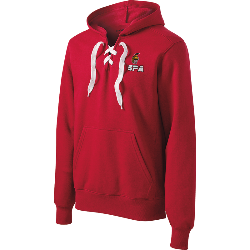 Seacoast Spartans (SPA) Lace Up Pullover Hooded Sweatshirt