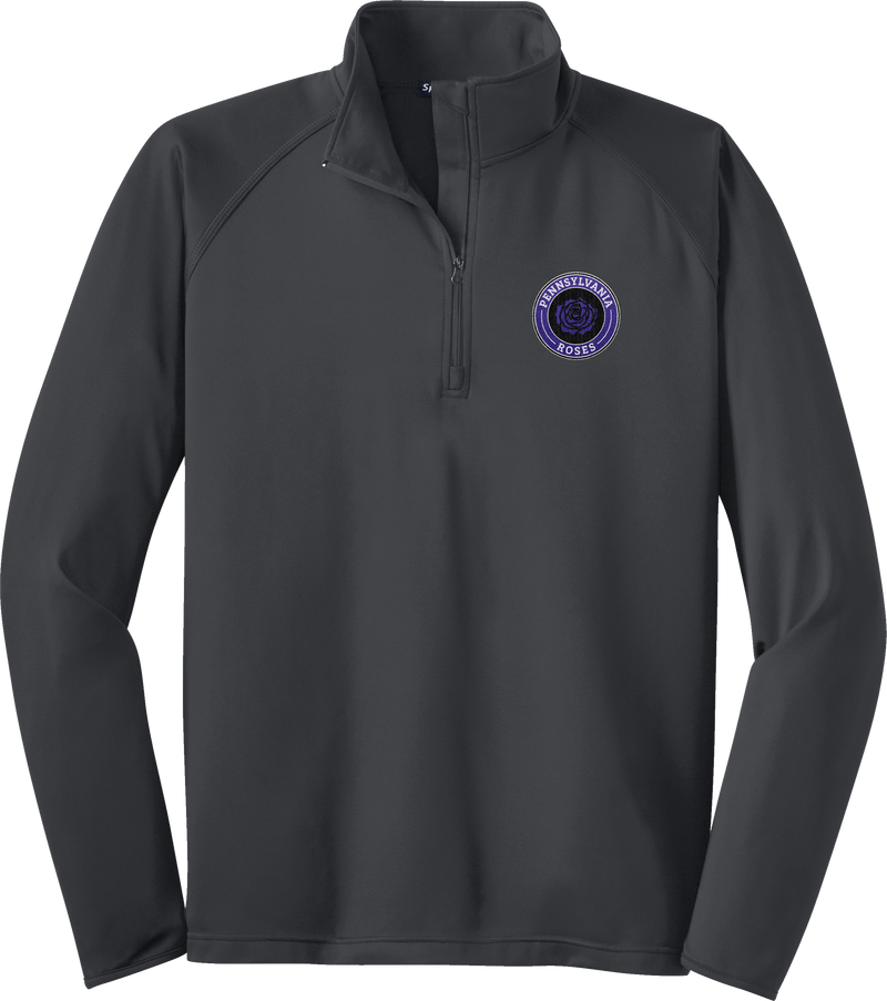 PA Roses Sport-Wick Stretch 1/4-Zip Pullover