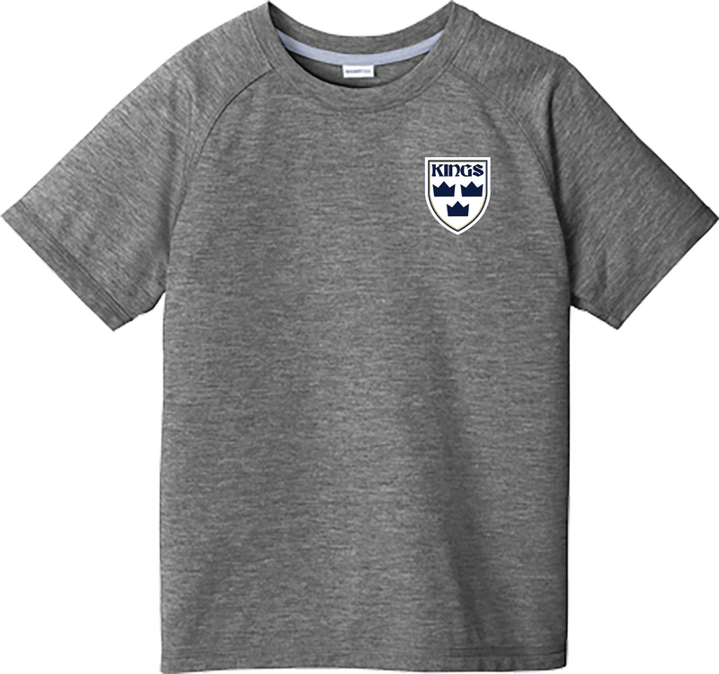 North Jersey Kings Youth PosiCharge  Tri-Blend Wicking Raglan Tee